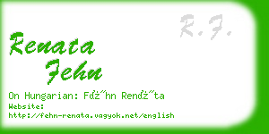 renata fehn business card